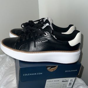 Cole Haan Womens Topspin leather sneaker